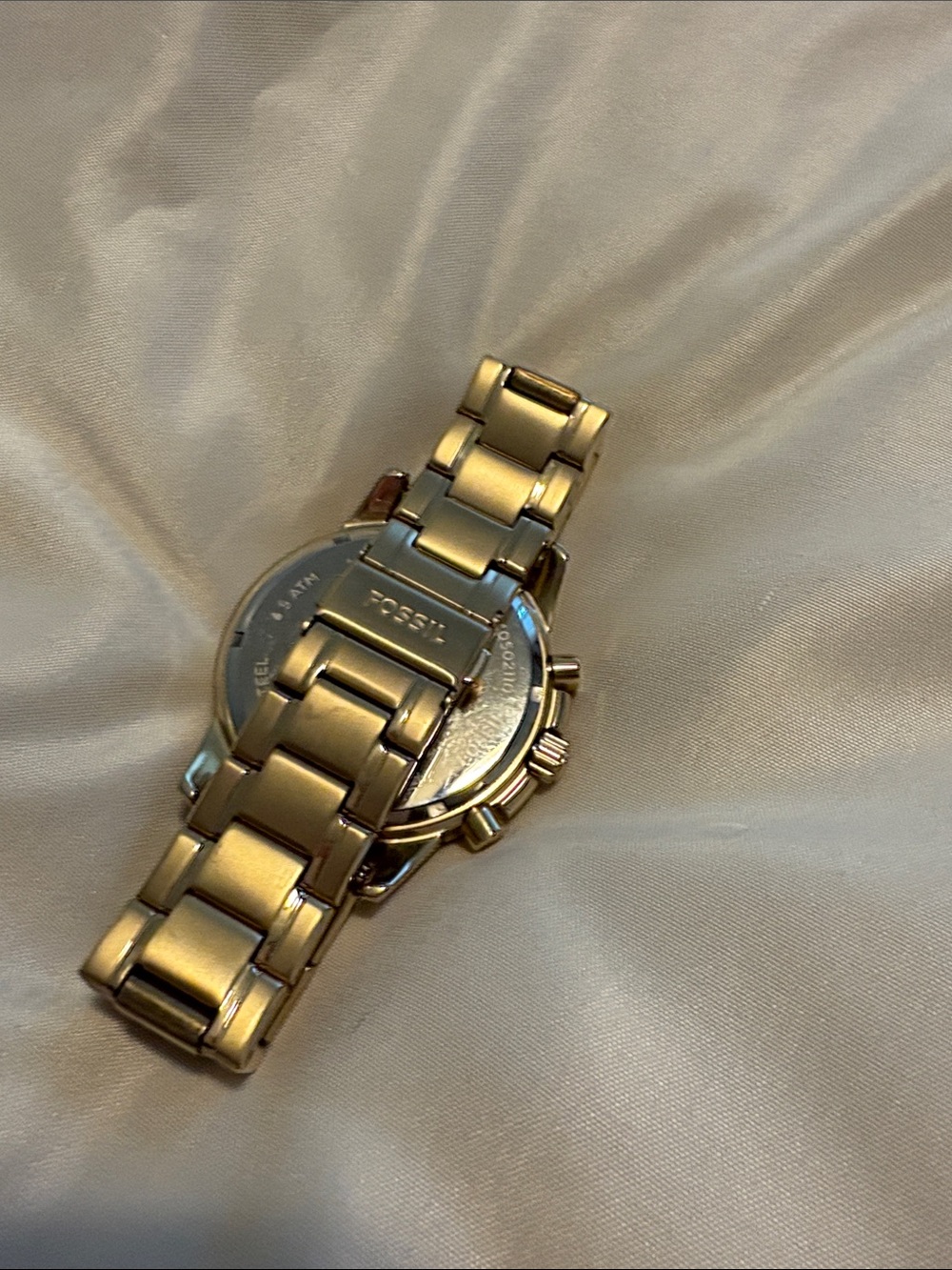 Fossil Gold-Tone Men's Chronograph Watch with Ivory Dial - Picture 2 of 3